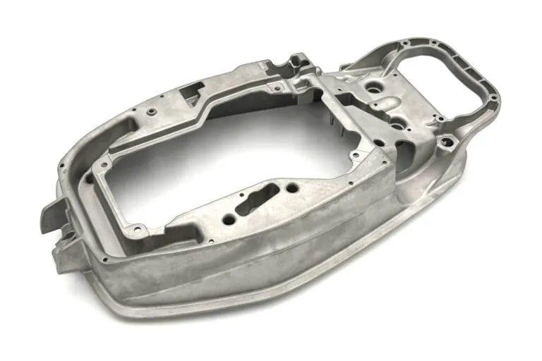 Large-scale aluminum die casting with high structural integrity, engineered to withstand mechanical stress in offshore environments.
