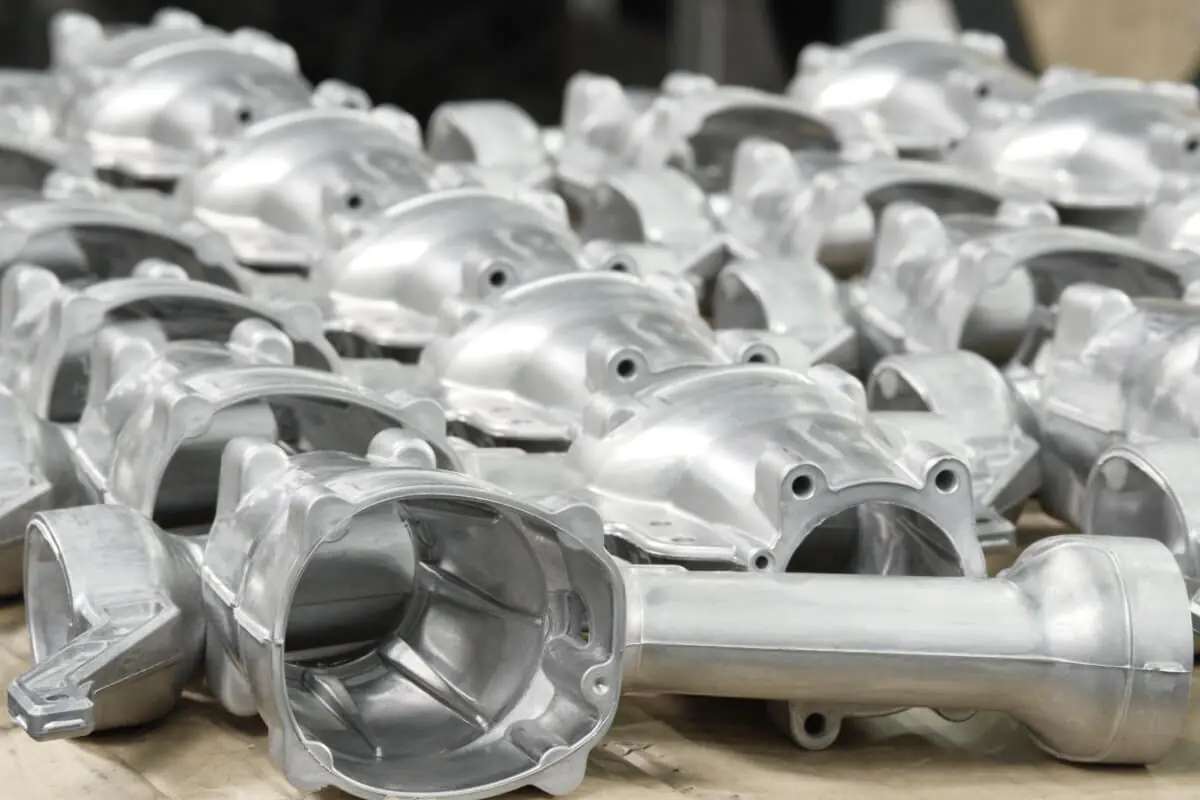 A group of die cast pneumatic hand tool casings as Joincast’s production facility in ChangHua Taiwan